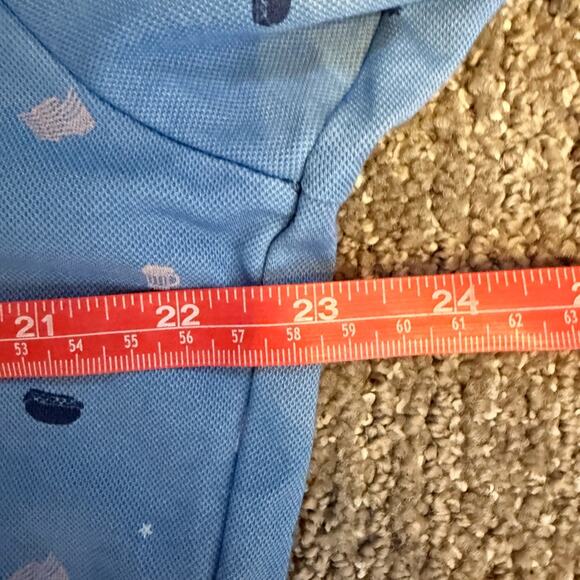 Travis Mathew Independence Day Polo Shirt Performance Knit Short Sleeve Golf L - Picture 6 of 8